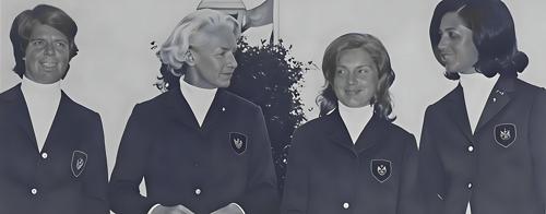 Miss Barbara Bohm, Mrs. Lieselotte Strenger, Mrs. Jeannette Weghmann, Miss Marion Petersen